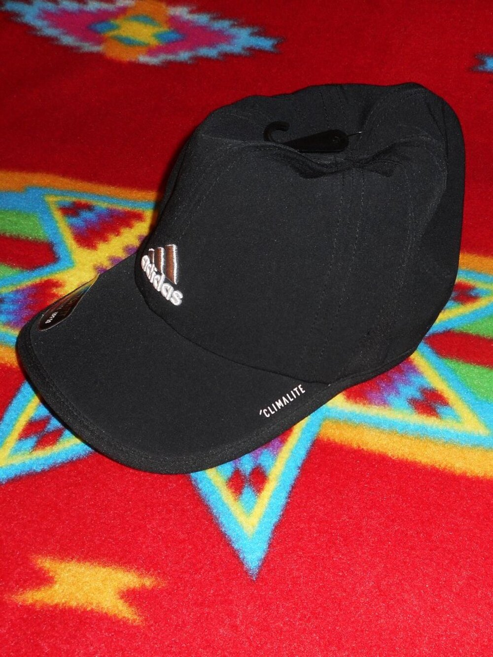 Adidas Climalite Superlite Stretch Fit Cap Hat L/XL Black New!